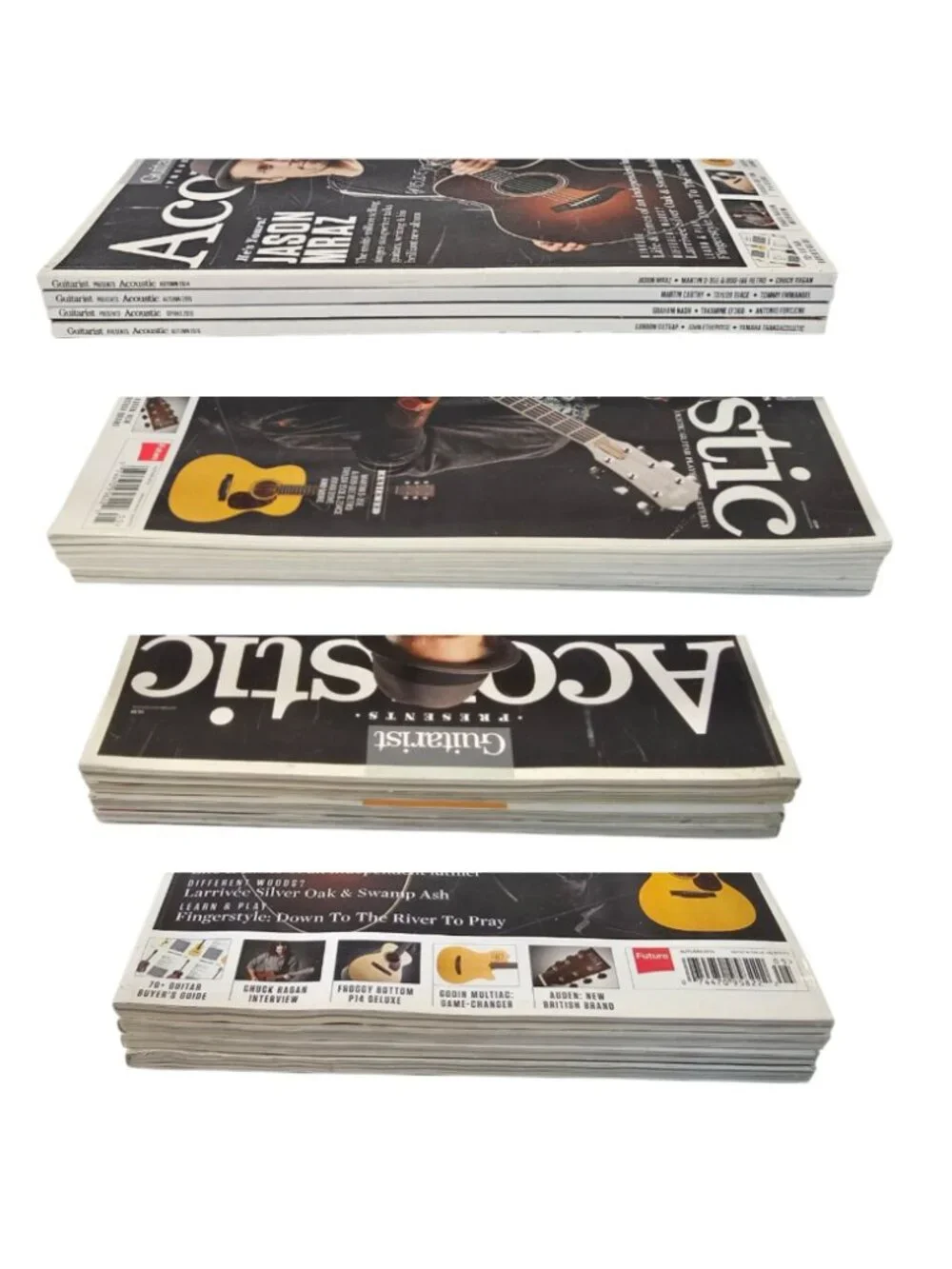 Guitarist Presents Acoustic Magazine Lot of 4 Mraz Carthy Nash Giltrap Future